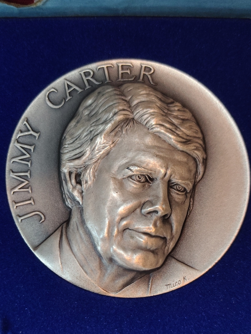 🌹RARE 1977 Jimmy Carter Official Inaugural Medal – 4.76 Oz .999 Silver Medal🌹